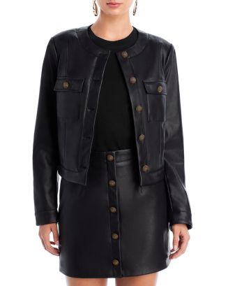 Faux Leather Boxy Jacket - 100% Exclusive | Bloomingdale's (US)