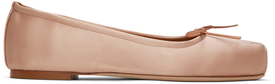 Aeyde Pink Gabriella Ballerina Flats | SSENSE