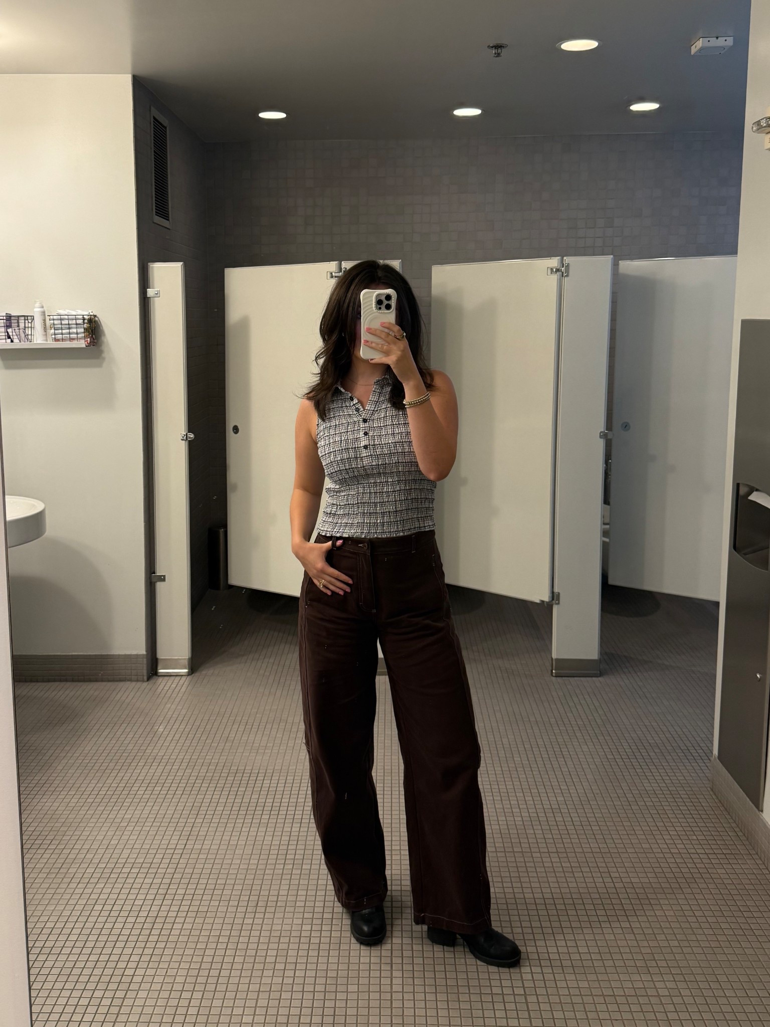 Fall fashion, Anthropologie, brown puddle pants, sleeveless gingham top

#LTKSeasonal #LTKWorkwear #LTKFindsUnder50