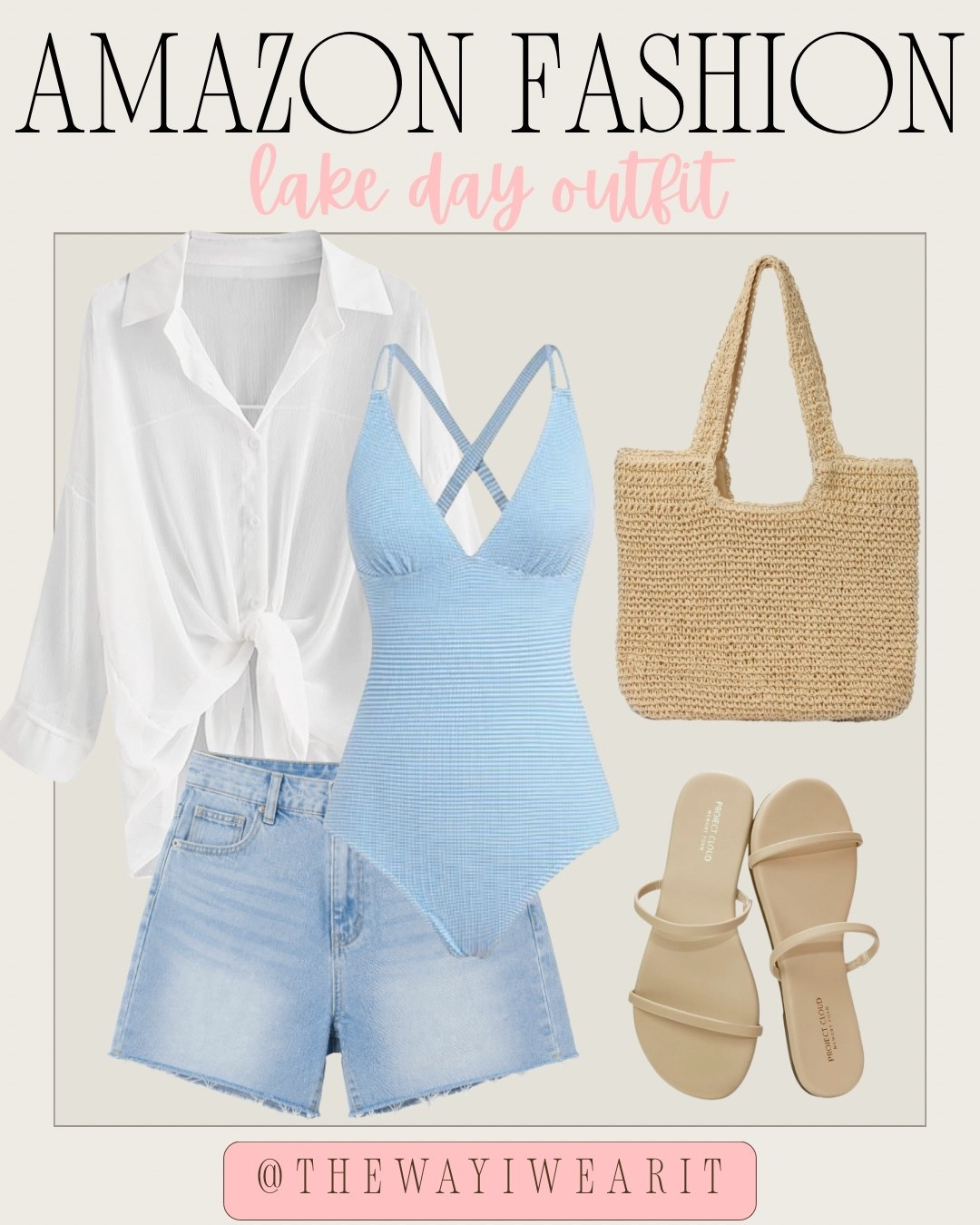 Day at the lake outfit inspiration! Shop these Amazon finds for a perfect day by the water. #LakeDay #AmazonFashion