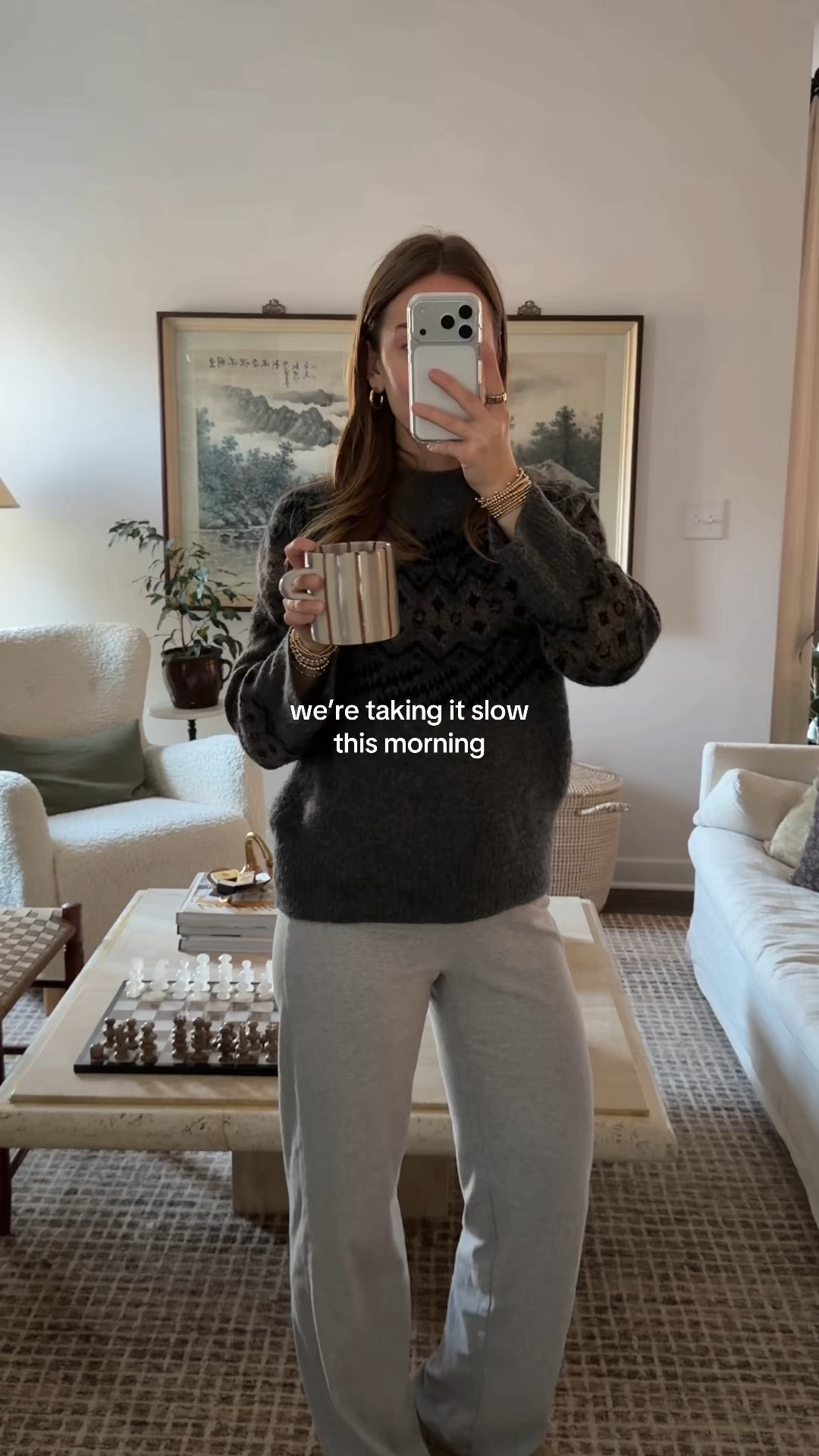 1/5/26 Slow Sunday morning energy 🤍 enjoying the first Sunday of a new year and a new month, soaking up the quiet before the week kicks off. Wearing my Aritzia sweater and lounge pants, sharing the Vitality workout set from yesterday’s yoga class, and my Aritzia Super Puff for getting out the door. Everything linked here.

#LTKselfcare #LTKmorningroutine #LTKdayinmylife