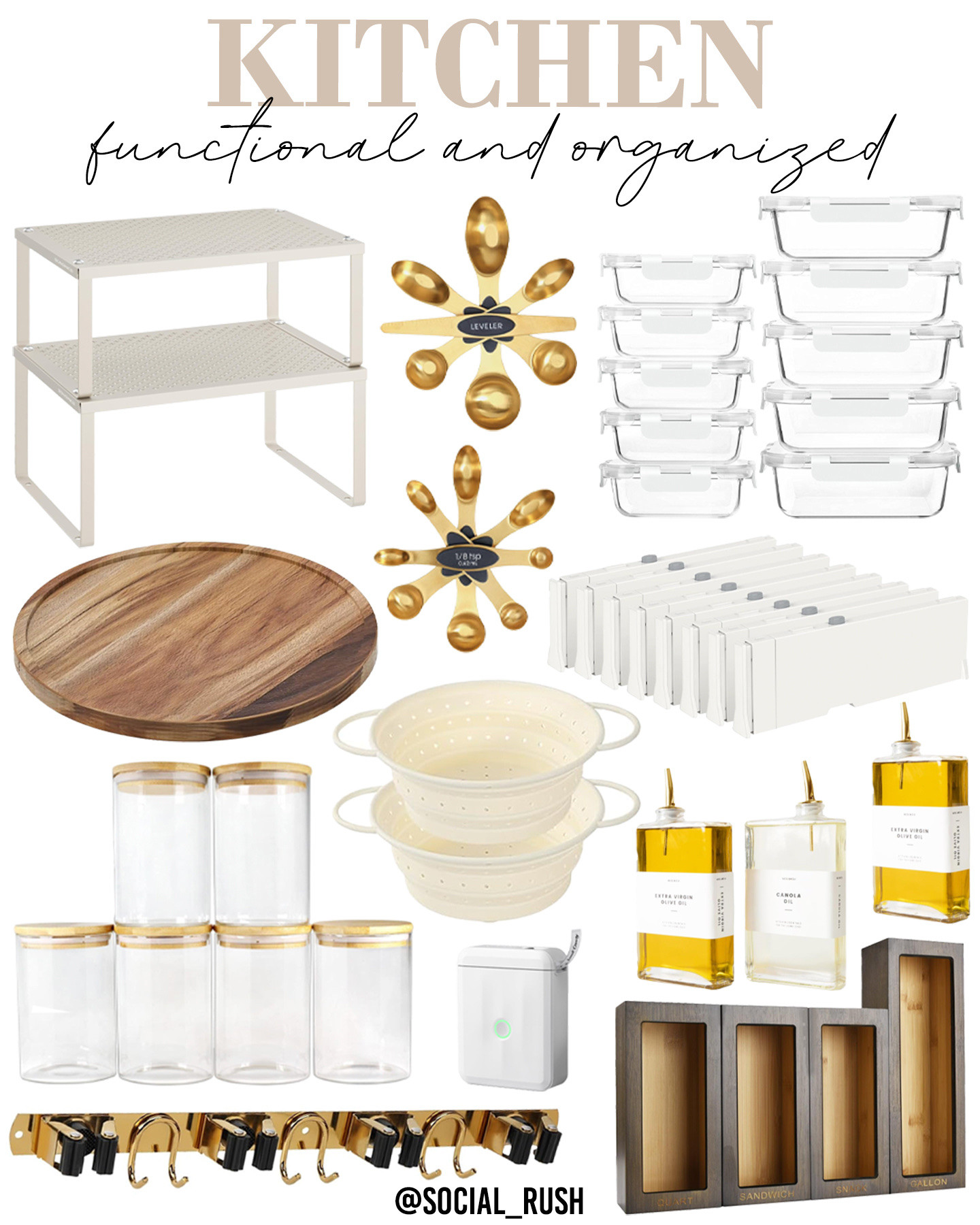 neutral kitchen finds, Amazon kitchen essentials, functional kitchen organization, kitchen counter organization, affordable kitchen setup, minimal kitchen storage, budget-friendly kitchen finds, neutral pantry labels, aesthetic spice jars, modern kitchen containers, bamboo kitchen organizer, white kitchen aesthetic, clear pantry storage, glass food containers, space-saving kitchen storage, pretty kitchen tools, gold measuring spoons, neutral home organization, Amazon kitchen must haves, organizing small kitchens, simple kitchen upgrades, neutral tone kitchen, modern farmhouse kitchen, budget Amazon finds, clear bin organizers, acrylic kitchen organizers, kitchen shelf risers, clean kitchen look, minimal kitchen decor, under sink organization, aesthetic cooking space, tidy kitchen solutions, kitchen label ideas, spice drawer organizer, pantry makeover ideas, white and gold kitchen, cottagecore kitchen vibe, warm neutral kitchen, natural wood kitchen tools, earthy kitchen aesthetic, ceramic colanders, vintage inspired kitchen finds, kitchen oil dispenser set, neutral kitchen tray, Amazon drawer organizers, kitchen cabinet storage bins, organized kitchen space, functional neutral decor, warm minimalist kitchen style, small kitchen helper tools.

#LTKFindsUnder50 #LTKHome #LTKSaleAlert