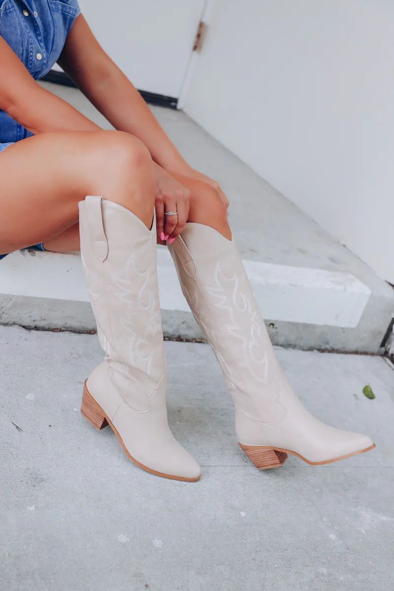 Ballerini Western Boots by Billini - Taupe | Whiskey Darling Boutique