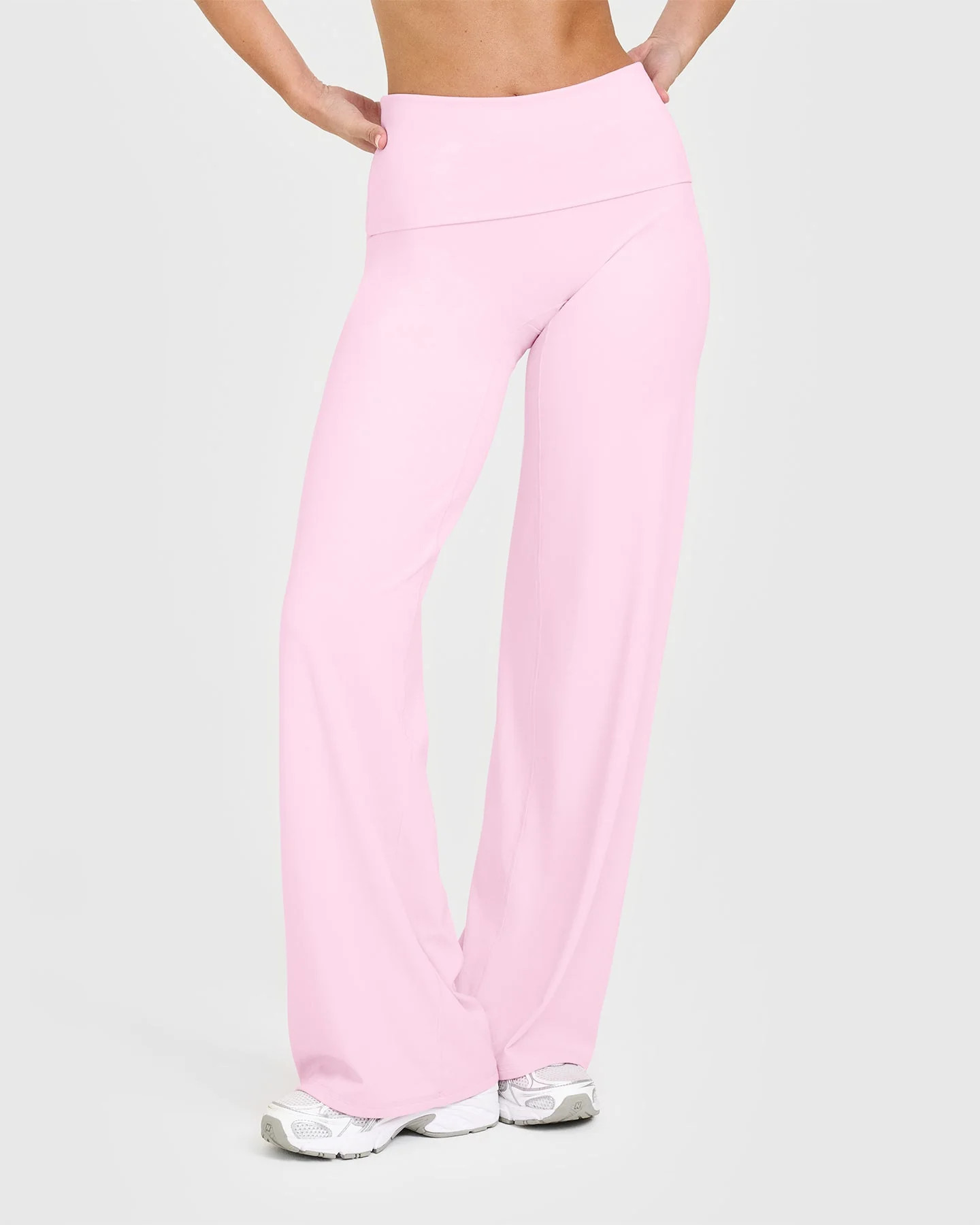 SoftMotion™ Fold Over Straight Leg Bottoms | Chalk Pink | Oner Active (UK / US)