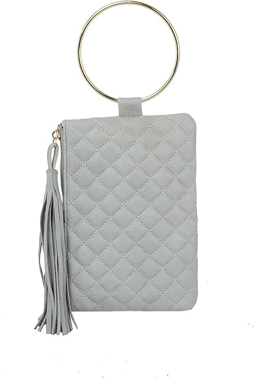 Wristlet Cellphone Purse, Lightweight Wallet for Women, Vegan Leather Clutch with Ring by Calin C... | Amazon (US)