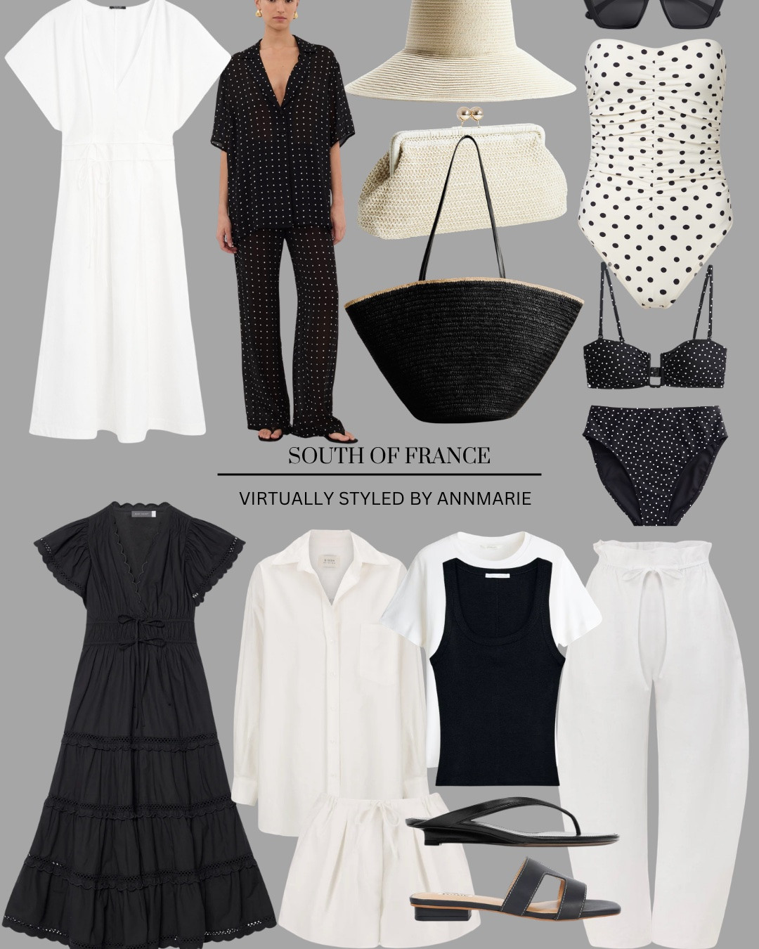 Monochrome holiday capsule wardrobe

#LTKsummer