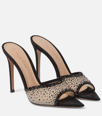 Elle 115 embellished mesh mules | Mytheresa (US/CA)