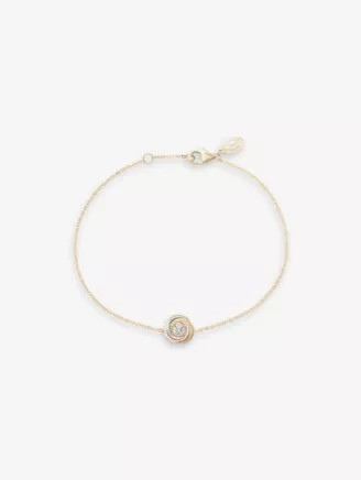 Trinity 18ct rose, yellow and white-gold bracelet | Selfridges