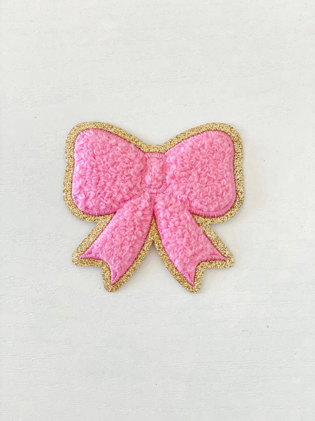 Pink & Cream Bow Iron On Patch | Iron On patches | Self Adhesive patches | Holiday patches -pleas... | Etsy (US)