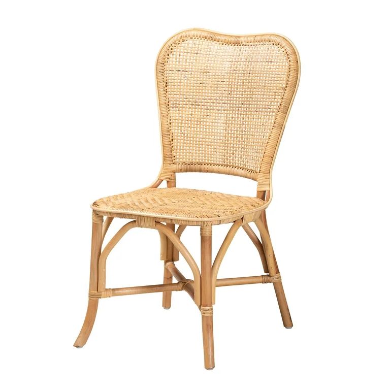 bali & pari Irene Modern Bohemian Natural Rattan Dining Chair | Walmart (US)