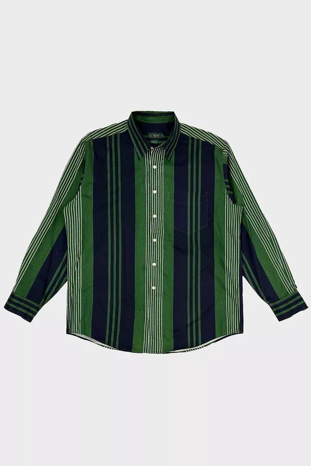 Vintage 1990's J Crew Striped Button Down Shirt | Urban Outfitters (US and RoW)