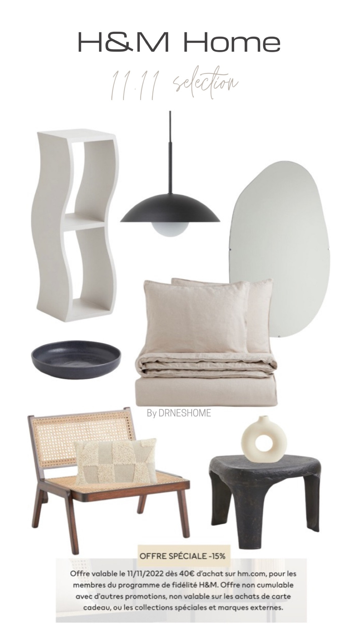 Sélection H&M Home en promo le 11.11.2022

#LTKeurope #LTKhome #LTKunder100