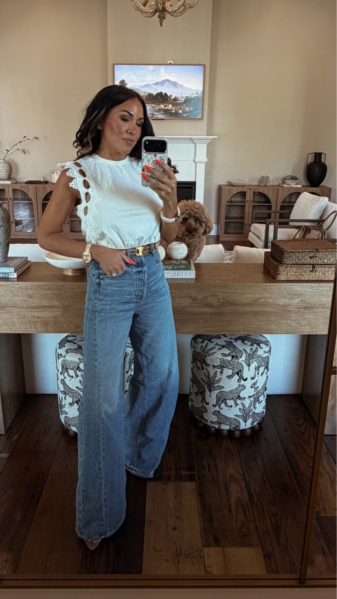 Proof that simple doesn’t have to be boring. A pretty tank, the perfect pair of jeans, and suddenly it looks like you spent way more time getting ready than you actually did.

This is one of those easy outfits I know I’ll keep reaching for all summer. Classic, flattering, and effortlessly put together without sacrificing comfort.

Wearing a size small in the tank and 24 in the jeans.

5’2” • 130 lbs • 25” waist • 34DD

#PetiteFashion #Over40Style #SummerStyle #EverydayOutfit #CasualChic