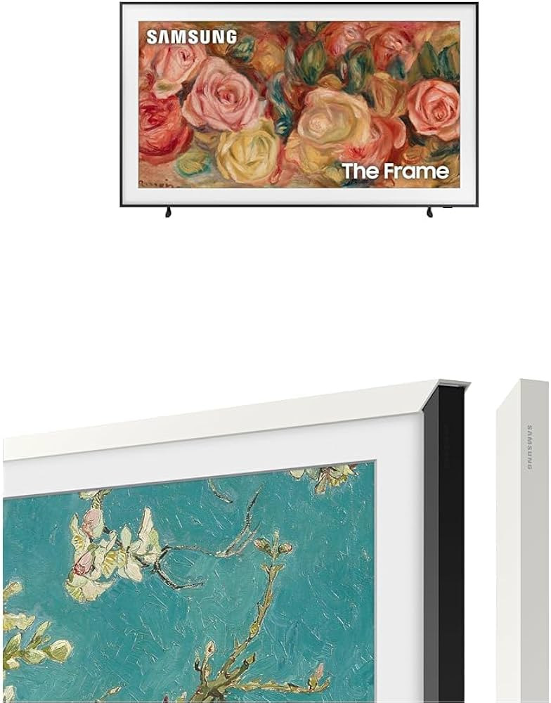 SAMSUNG 4K The Frame 55'' TV with White Bezel | Amazon (US)