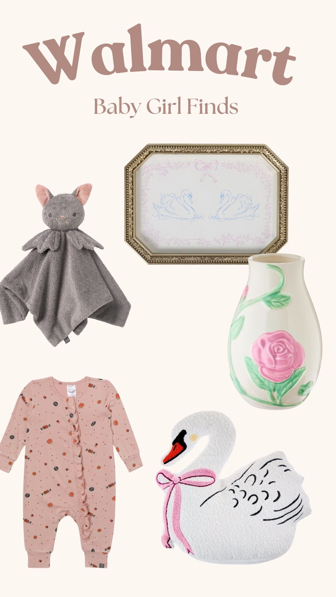 Walmart girl finds, baby girl nursery, Walmart nursery finds, Walmart baby girl nursery

#LTKBaby