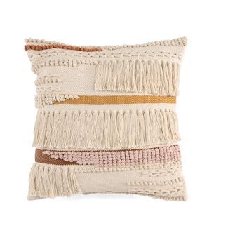 Haven Textured Square Macrame Decorative Pillow - Shiraleah | Target