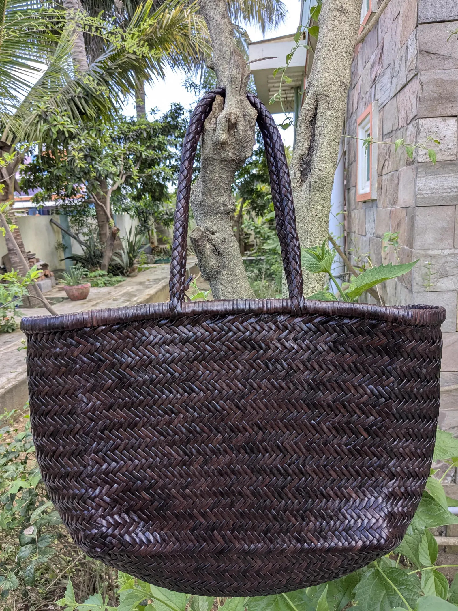 Leather Hand Woven Ladies Tote Bag - CINDRELLA | Etsy (US)