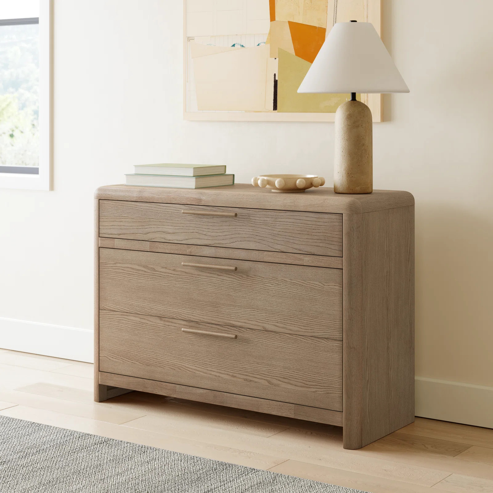 Furano Three Drawer Wood Bachelor Chest | Wayfair North America