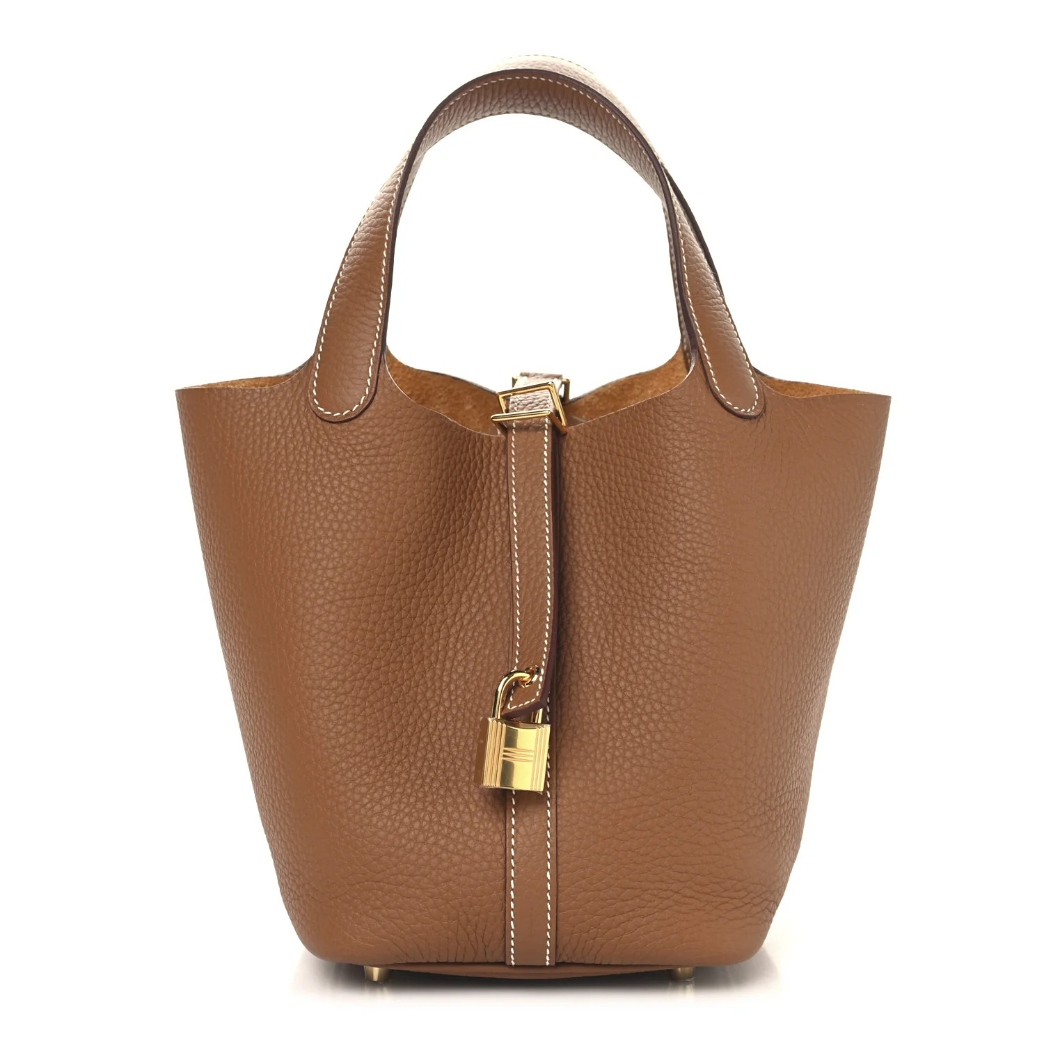 Hermes Taurillon Clemence Picotin Lock 18 PM Gold 1736749 | FASHIONPHILE (US)