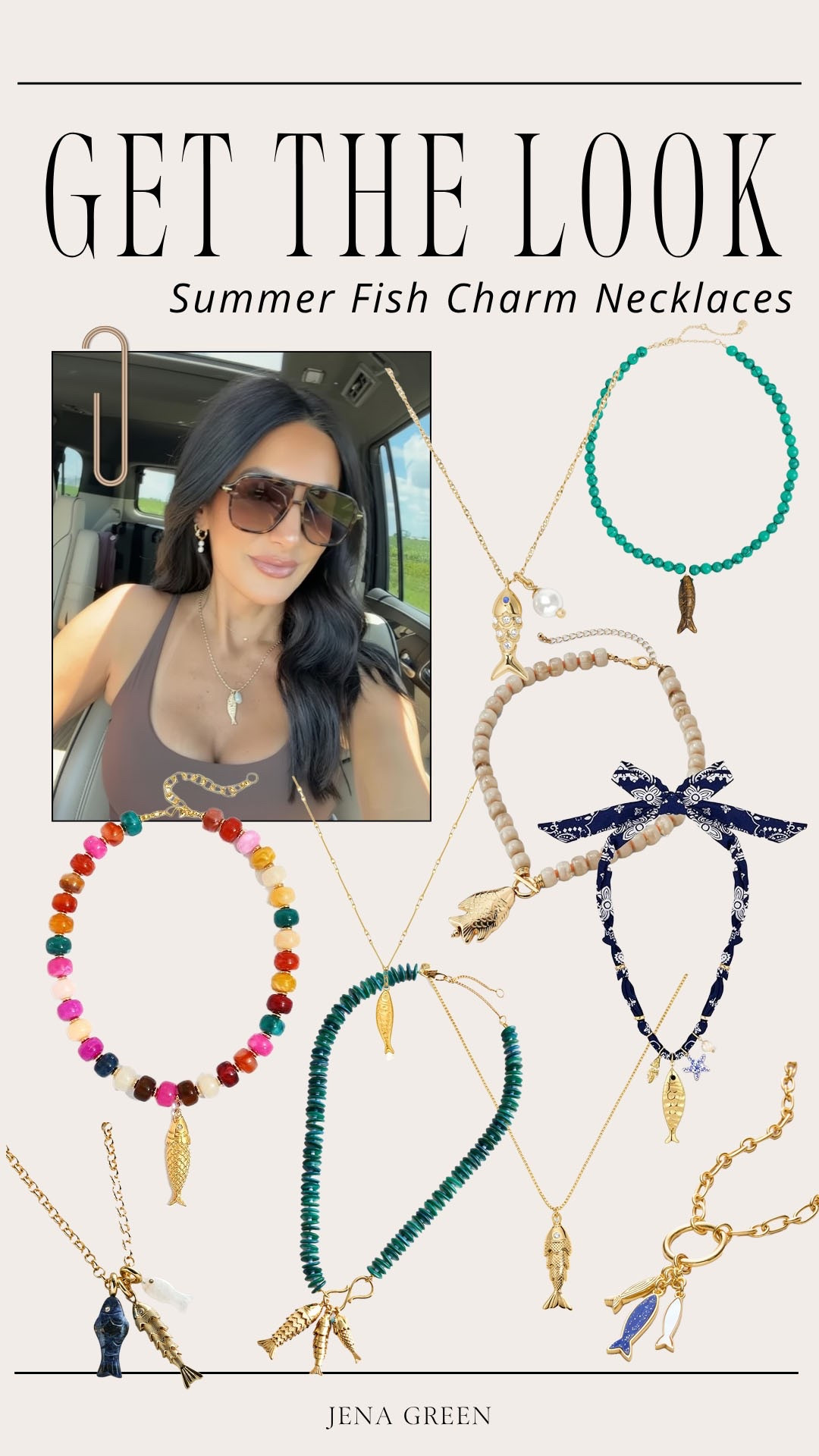 Trendy fish charm summer necklace. Trendy summer style. Beaded charm necklace for summer.

#LTKootd #LTKSeasonal #LTKdayinmylife