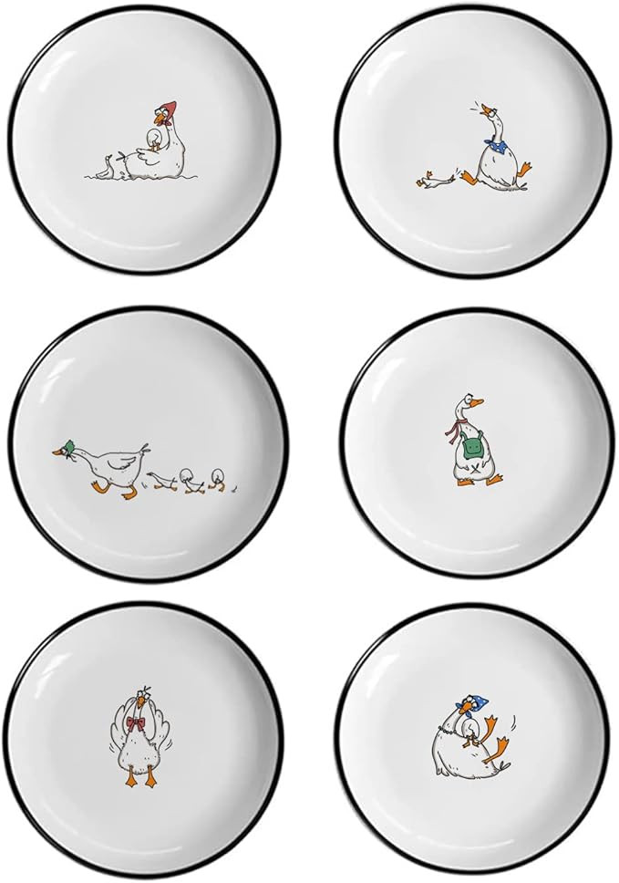 Cute Cartoon Animals Pattern Ceramic Sauce Dishes, Seasoning Dishes, Sushi Soy Dipping Bowls, App... | Amazon (US)