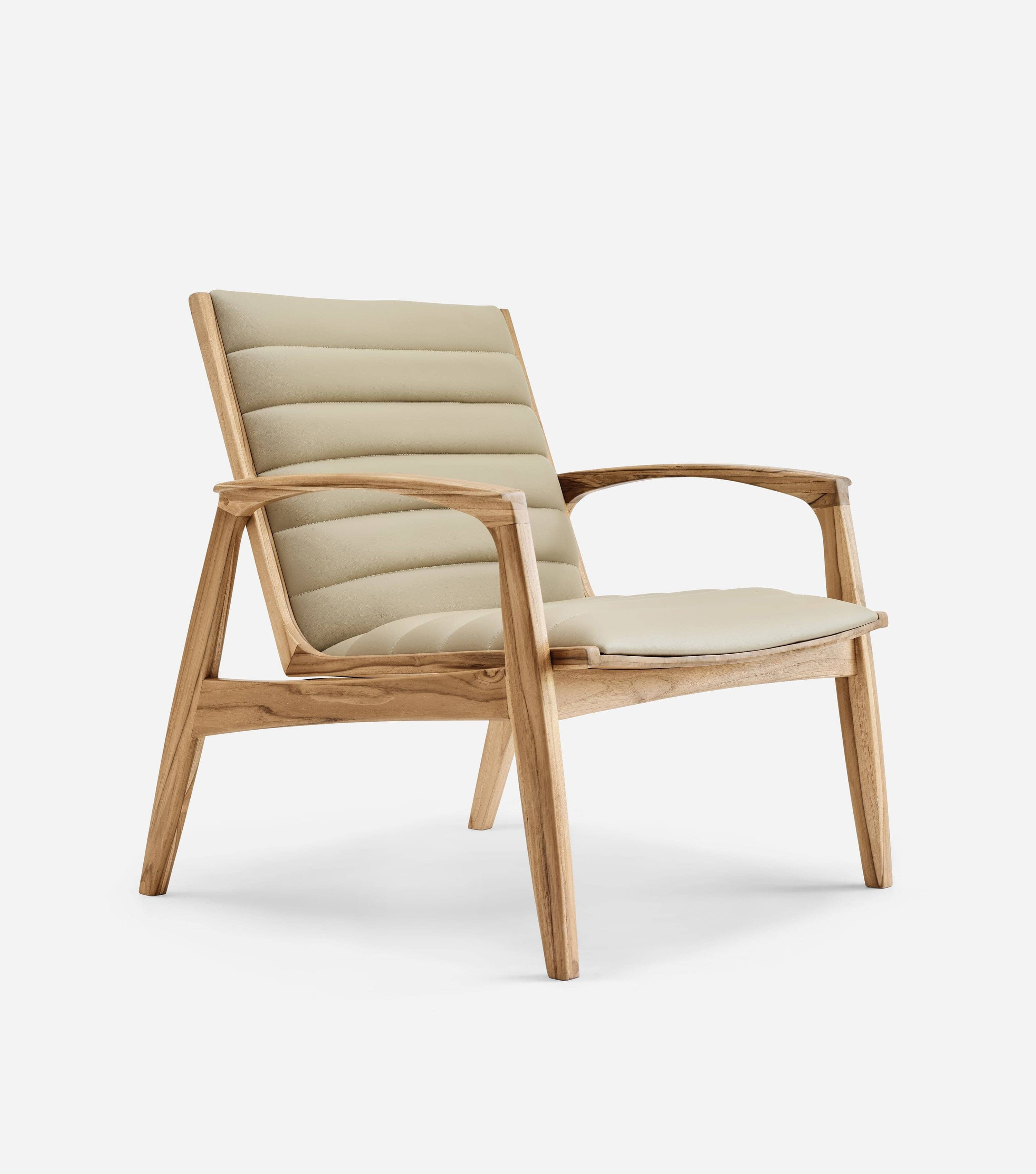 Diria Armchair Upholstered Beige Cactus Leather | Forever Furniture by MasayaCo | Masaya Co