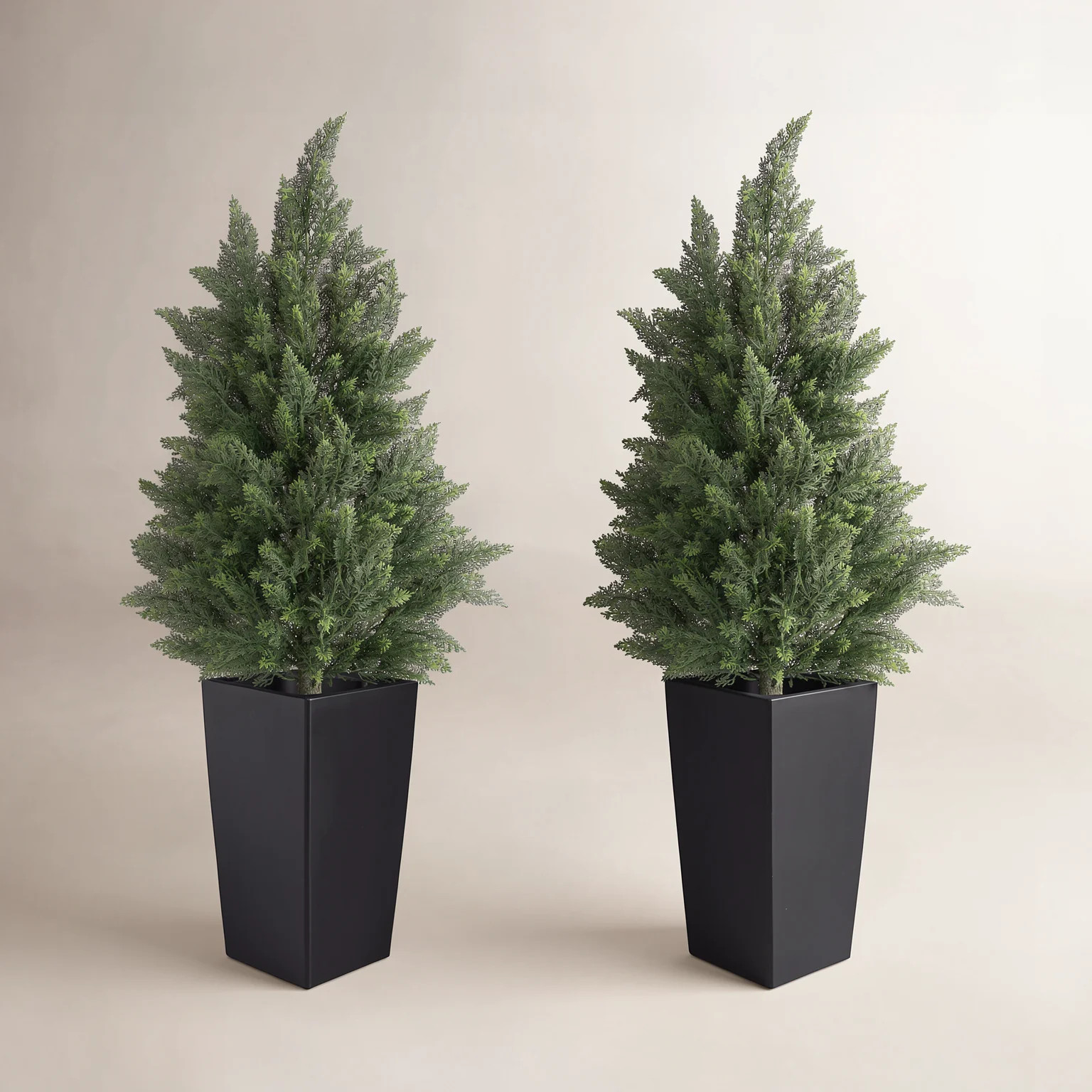 4FT Faux Cedar Tree Pot Artificial Fake UV Rated Potted Plant For Home Decor Outdoor Or Indoor | Wayfair North America