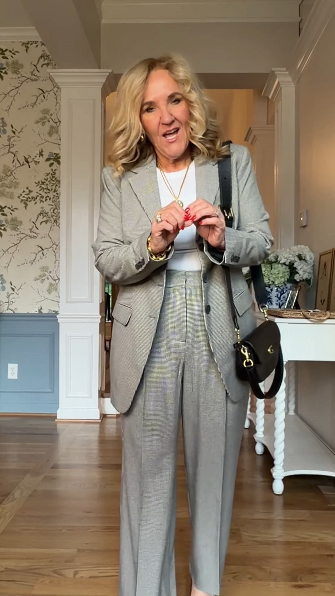 Wearing size 8 petite in both the blazer in the pants. It’s a super soft fabric and very comfortable. Think outside the box for your travel outfits. If you’re traveling to a city this fall, get this suit as the base of your travel capsule where it with sneakers, where to dinner with heels where the pants with a casual sweater wear the blazer with a pair of jeans you get the picture

#LTKOver40 #LTKPetite #LTKWorkwear