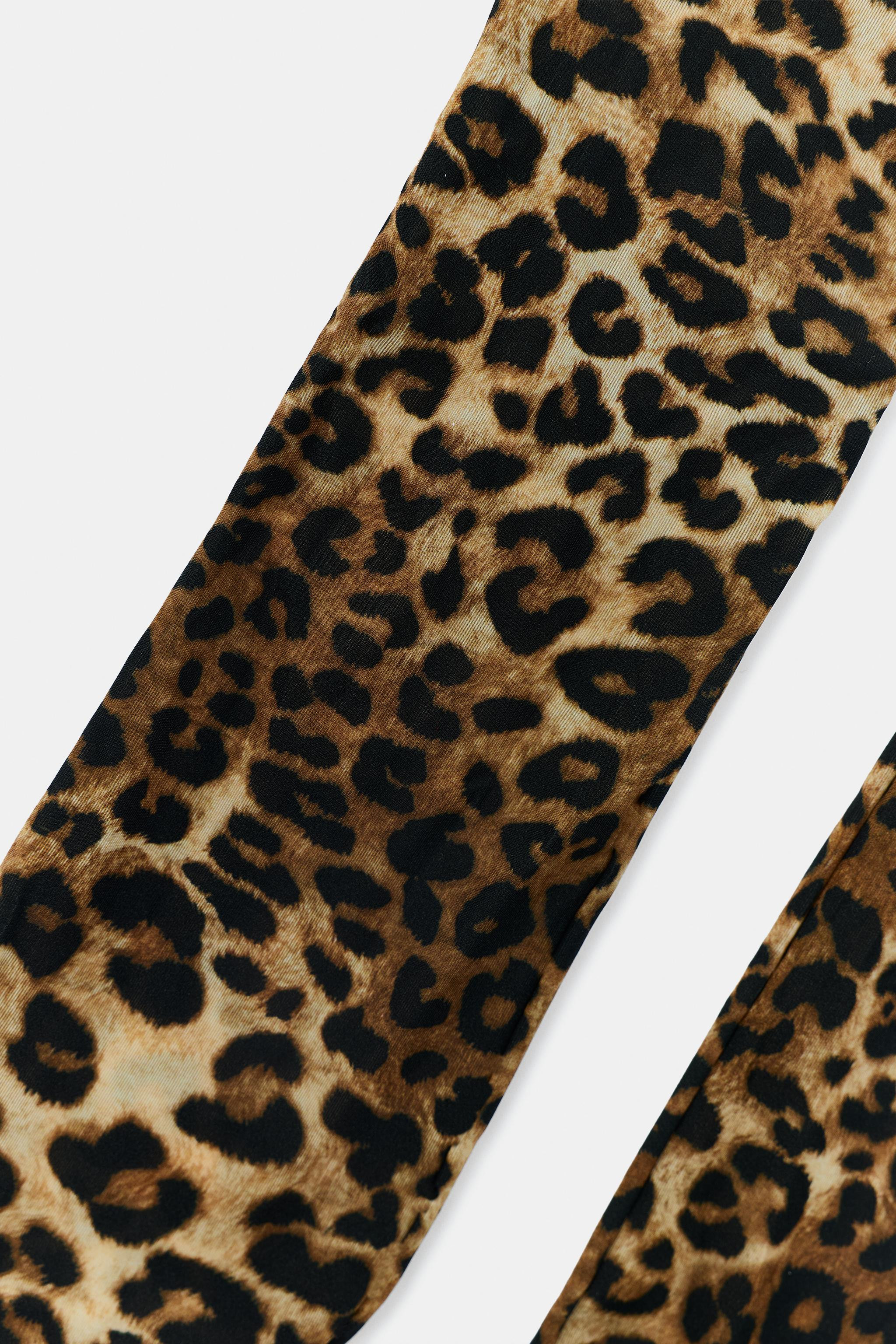 ANIMAL PRINT TIGHTS SOCKS | Zara UK