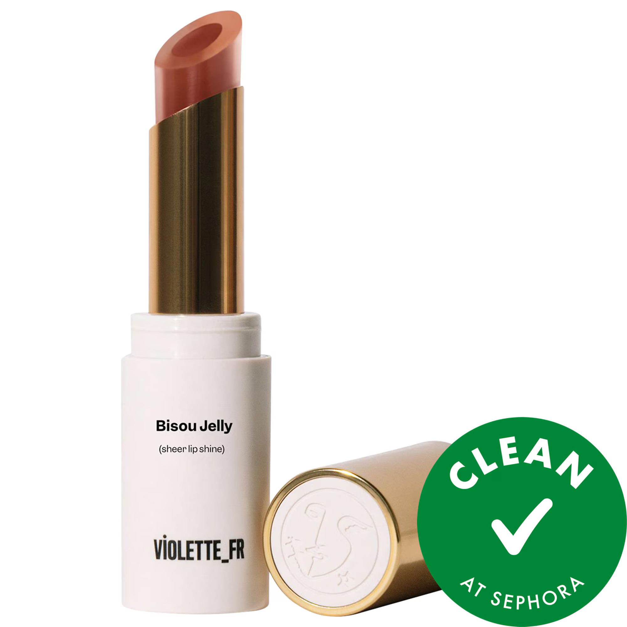 VIOLETTE_FR BISOU JELLY Sheer Shine Hydrating Lipstick Bonbon Caramel 0.08 oz / 2.5 g | Sephora (US)