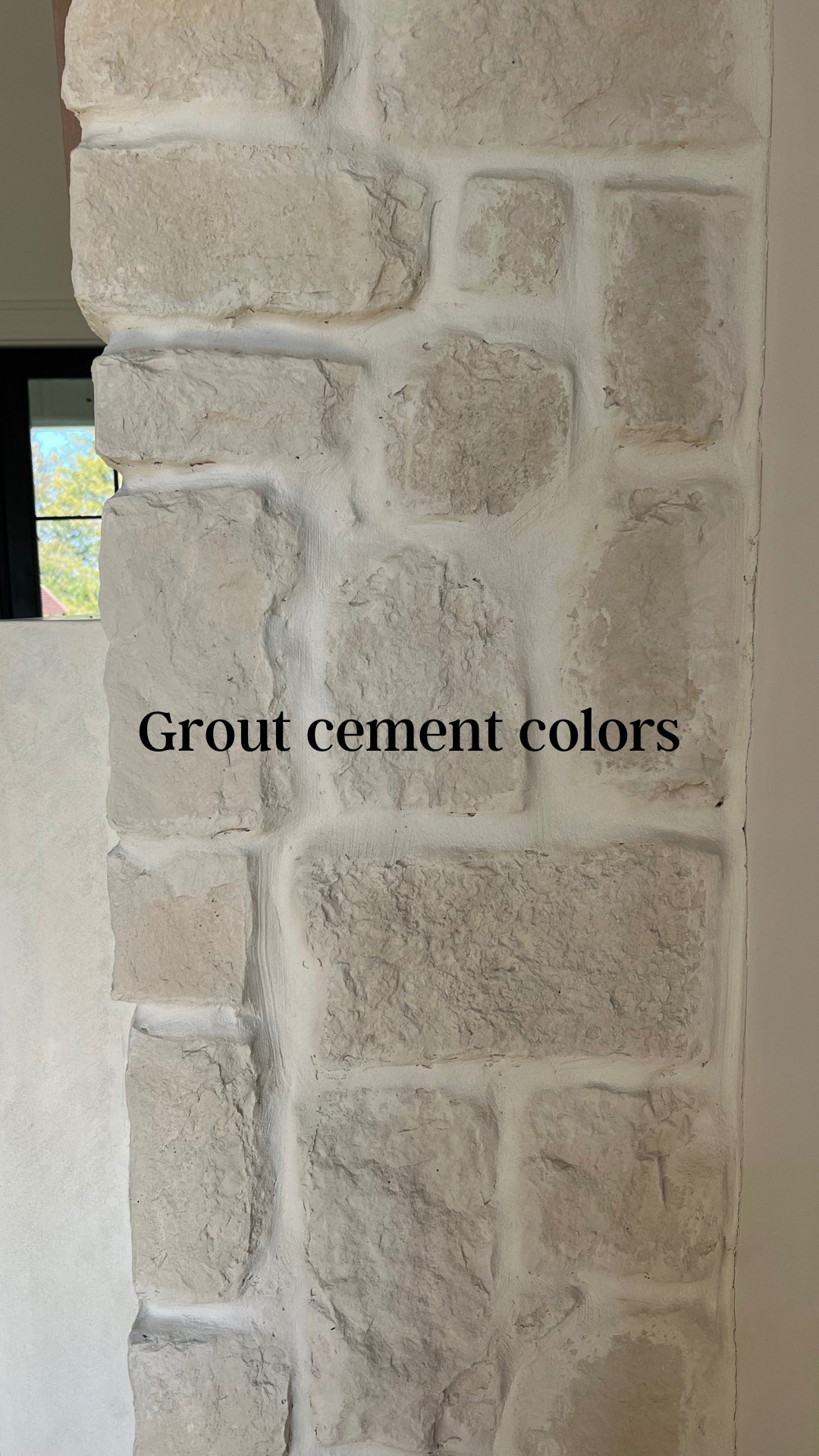 We used Sakrete cement colors and mixed Buff and Charcoal together. We used about a cap full of buff and half a cap of charcoal in a 5-gallon bucket.
Linked here!

#LTKHome