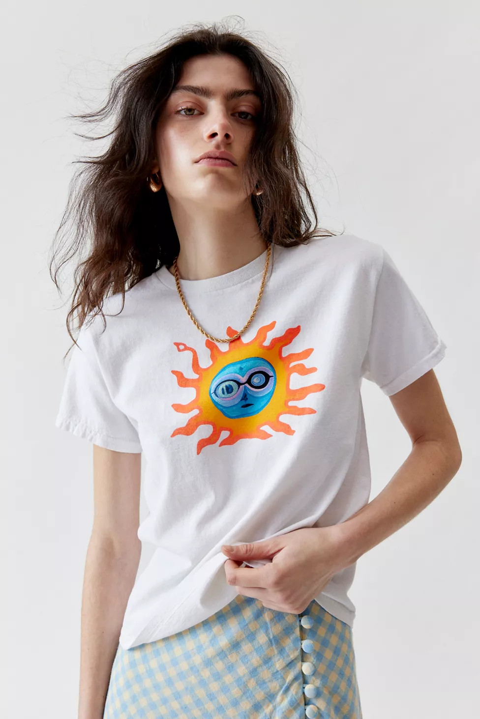 Boho Sun Art Slim Tee | Urban Outfitters (US and RoW)