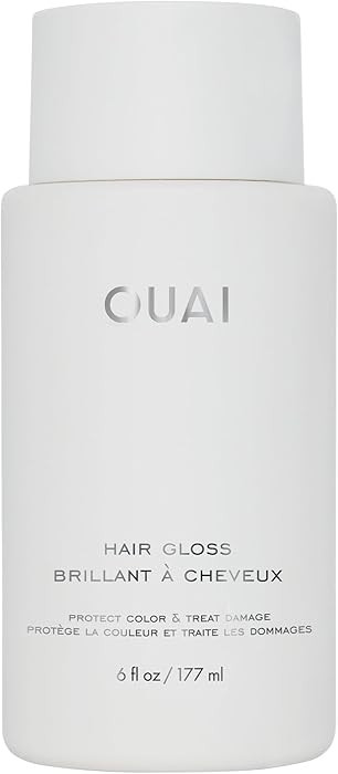 OUAI Hair Gloss - In-Shower Shiny Hair Treatment & Glaze with Frizz Control - Heat Protectant Inf... | Amazon (US)