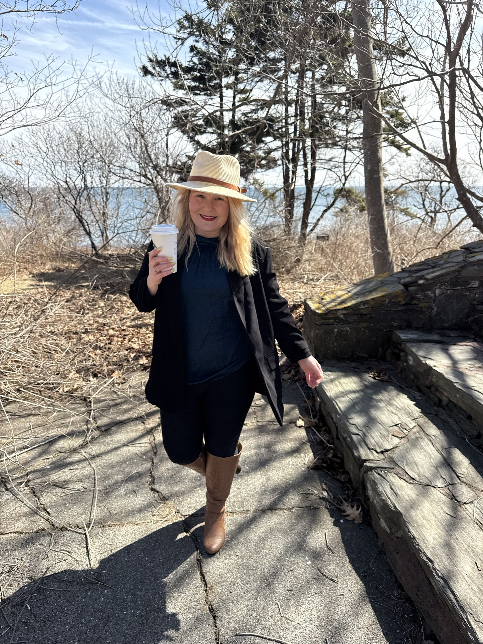 Thursday ootd. It is still @Spanx leggings season. These faux leather leggings are great for the office. 

#LTKootd #LTKWorkwear #LTKPetite