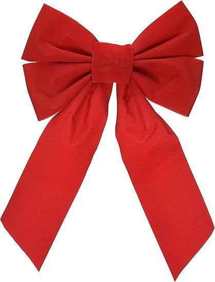 Good Old Values Red Velvet Christmas Bow 9-inch X 16-inch 4 Pack of Holiday Bows | Amazon (US)