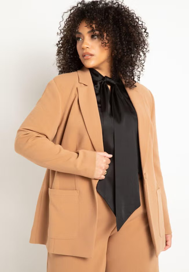 The 365 Suit Patch Pocket Blazer | Eloquii