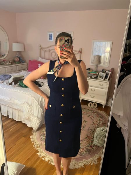 Tweed dress, tweed midi dress, suiting, law firm, attorney, business casual, business professional, law school, navy dress, sailor, workwear, spring workwear, spring office wear, spring office outfit, spring office style 

#LTKstyletip #LTKworkwear #LTKSeasonal