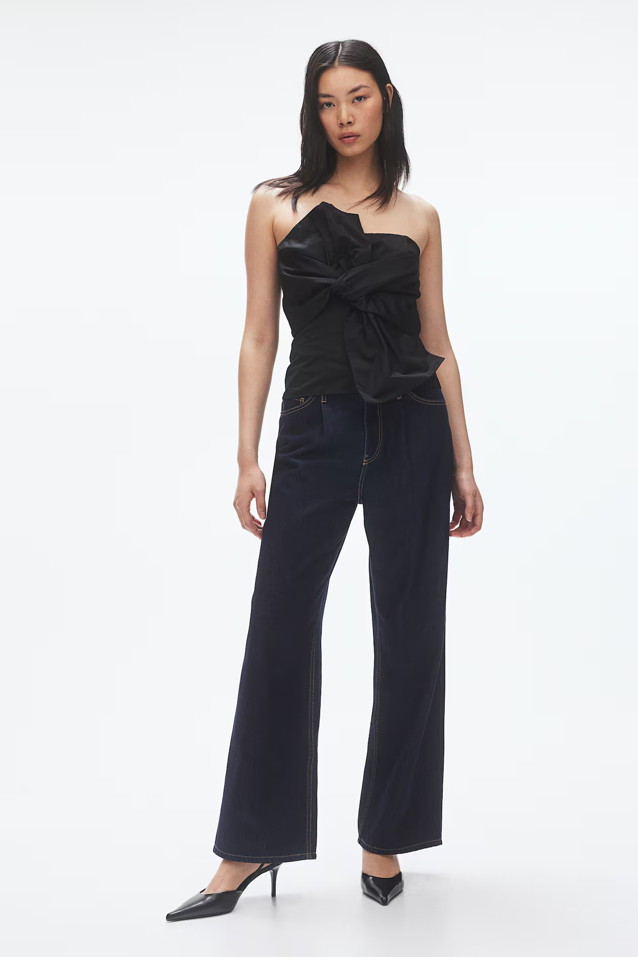 Wide denim trousers | H&M (UK, MY, IN, SG, PH, TW, HK)