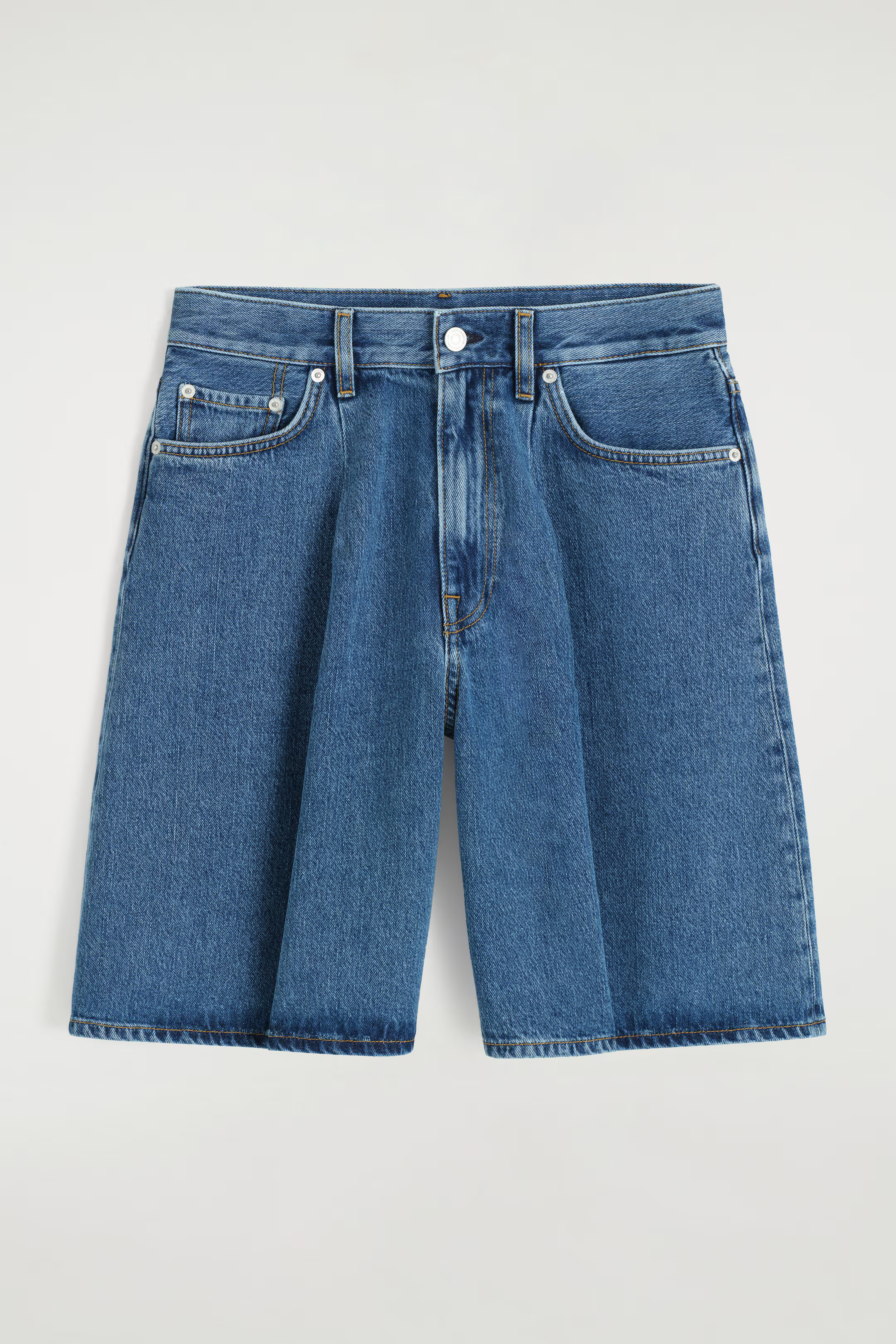 WIDE-LEG DENIM SHORTS - BLUE | COS | COS UK