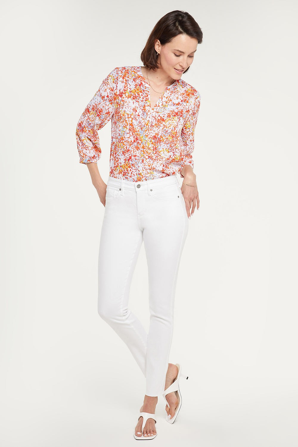 Alina Skinny Ankle Jeans - Optic White | NYDJ