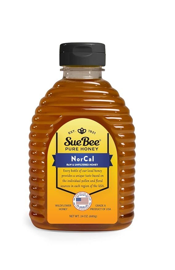 Sue Bee Honey Regional Northern California Honey, Strained, Unfiltered Beekeeper-Owned Co-op Hone... | Amazon (US)