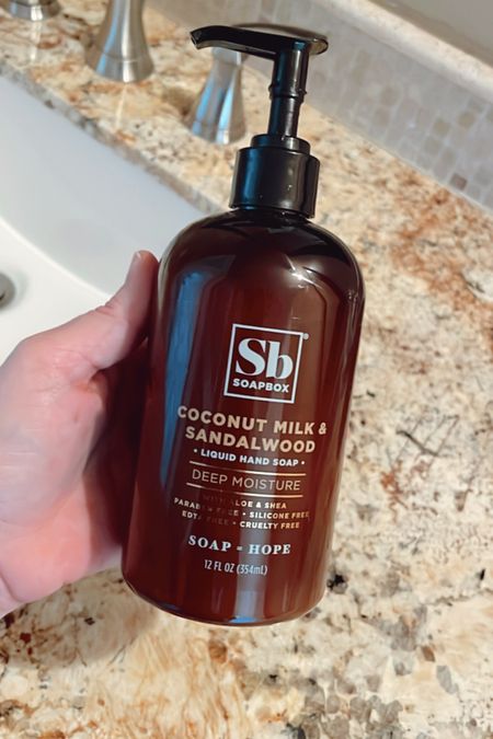 One of my favorite bathroom soaps from Amazon. Cute bottle, nice smell, and not too expensive! 

#bathroom #soap #liquidsoap #handsoap #bathamenities