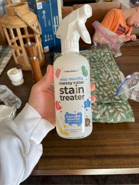 My FAVORITE laundry stain remover comes in a bigger spray bottle 🎉 

You can get refill pouches when it runs out too! 

#messymouth #amazon #cleaner #kids #clothes 

#LTKfindsunder50 #LTKfamily #LTKhome