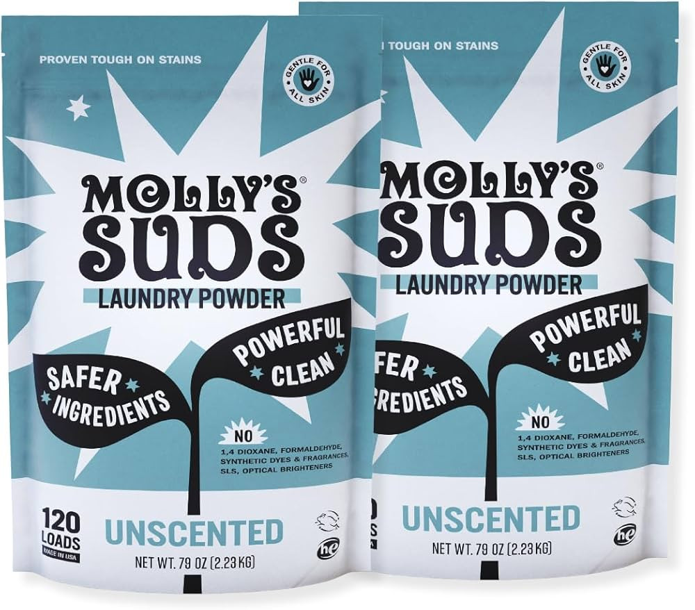 Molly's Suds Original Laundry Detergent Powder | Natural Laundry Detergent Powder for Sensitive S... | Amazon (US)