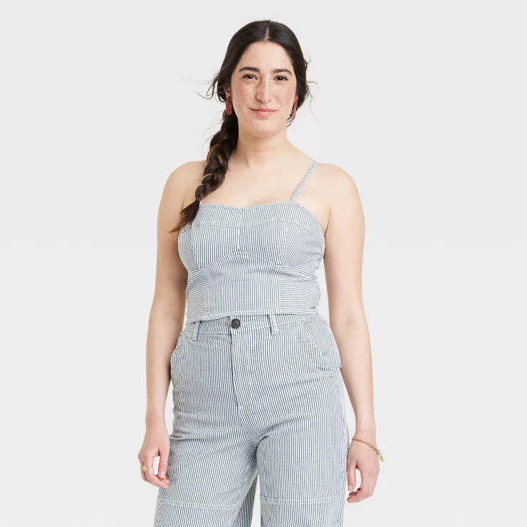 Women's Denim Corset Tank Top - Universal Thread™ | Target