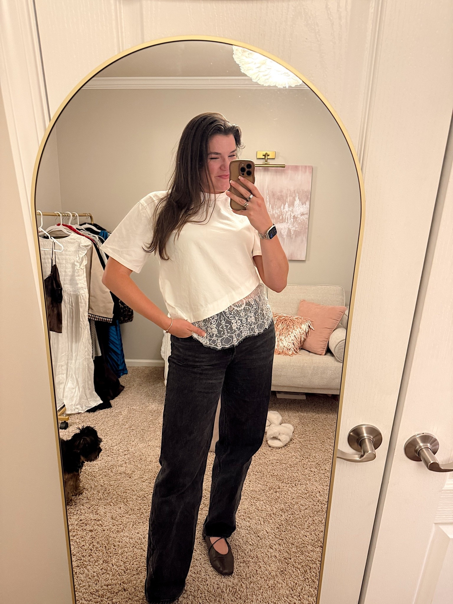 I’m obsessed with this casual but elevated lace tee from Amazon🤍

#LTKdayinmylife #LTKootd