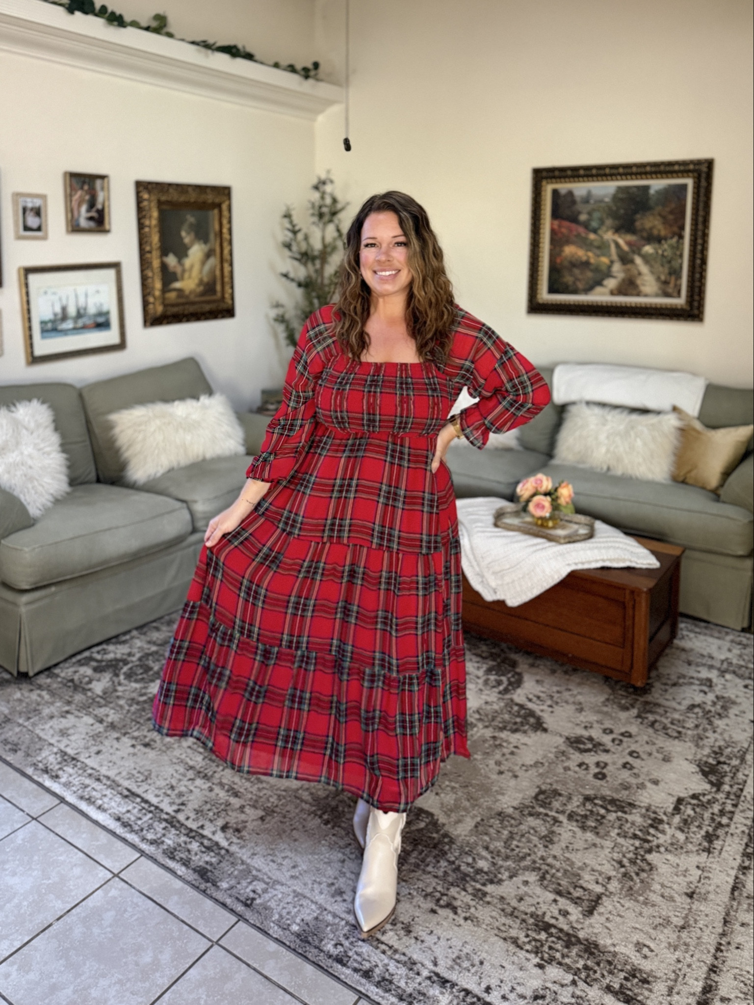 The perfect Christmas Day dress for opening presents 

#LTKFindsUnder50 #LTKMidsize #LTKmomlife