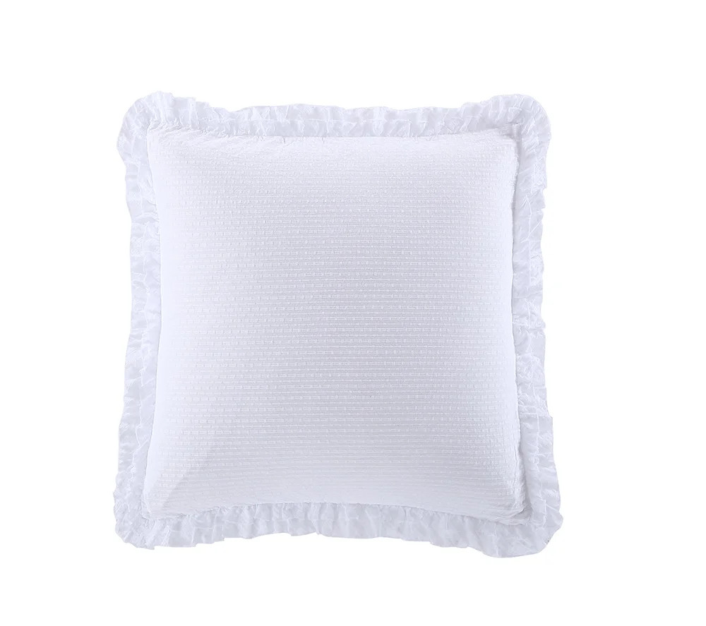 Better Homes and Gardens Eyelet Ruffle Euro Sham, White | Walmart (US)