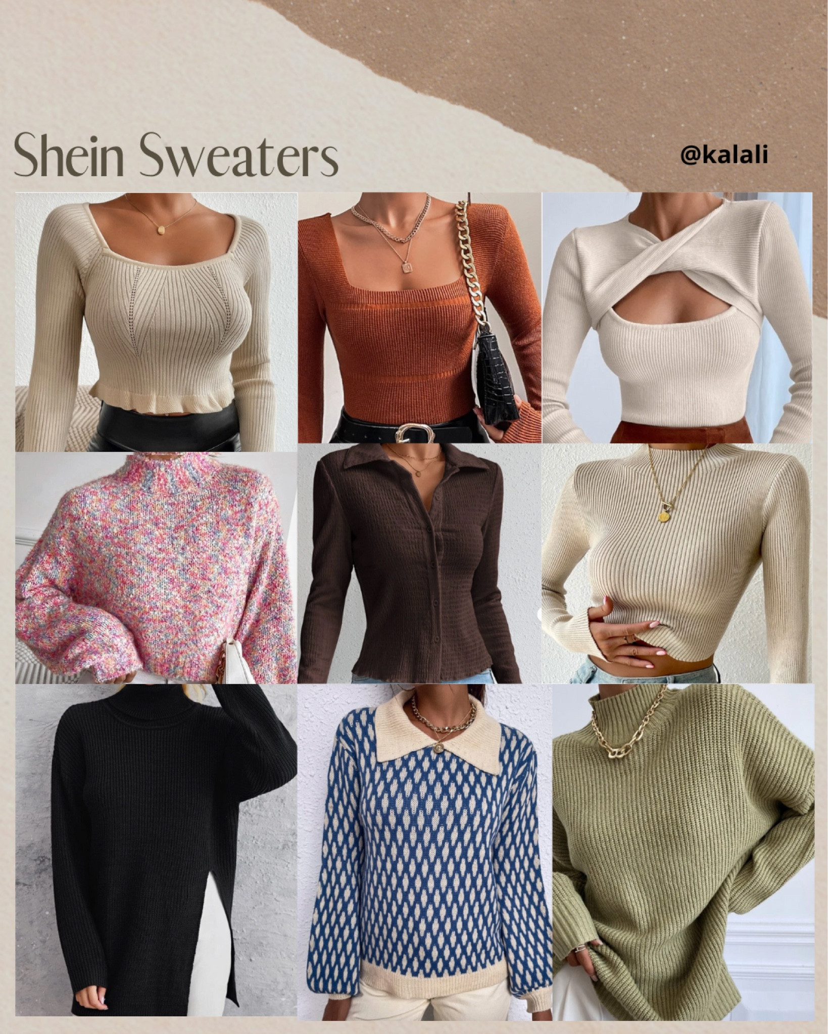 Shein top sweater picks. Link in my bio to shop these looks. 
-Take advantage of the promotion going on with code: FALLFUN
10% off order of $29
15% off orders of $69
20% off orders of $169
If you’re new to shein you can use my code to sign up *US01085C* thank you! 

.
.
.
#ltksale
#ltkfashion
#ltkwear
#loungewear
#beauty
#toppicks
#deal
#deals
#sale
#giftguide
#dhgate
#ltkunder50
#ltkunder100
#home

#LTKSeasonal #LTKstyletip #LTKSale