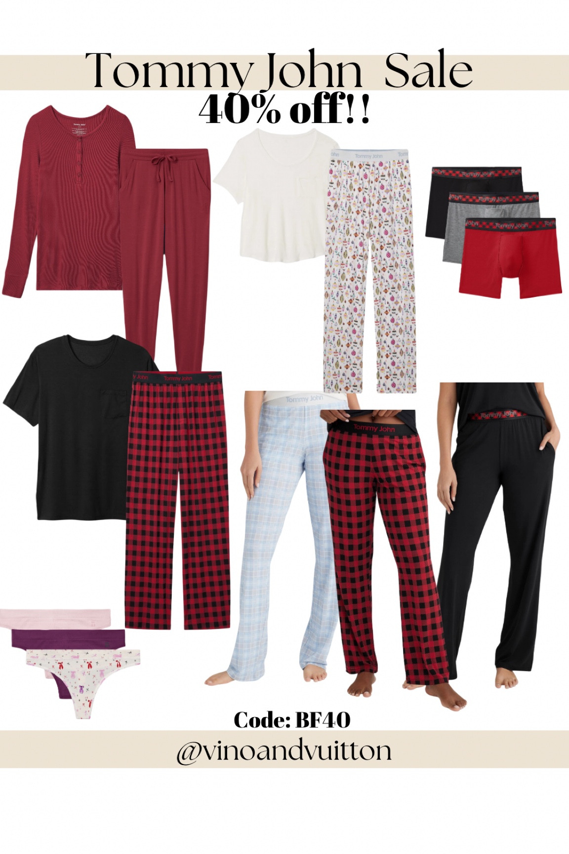 Tommy John Black Friday sale

Loungewear
Pajamas
Sleepwear
Men’s boxers
Breathable pajamas
Men’s sleepwear
Men’s gift guide
Woman’s gift guide 


#LTKGiftGuide #LTKMens #LTKSaleAlert